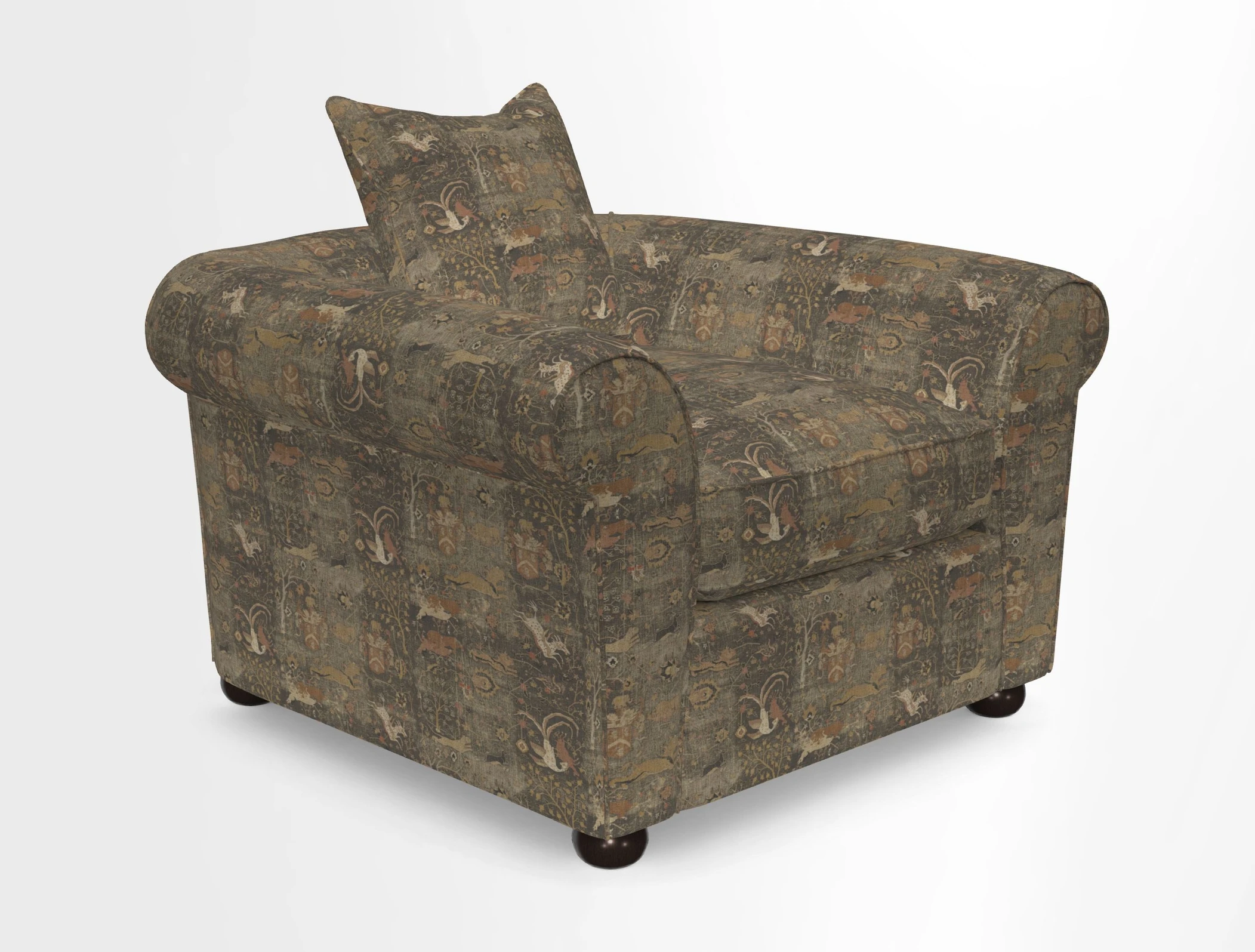 Lewes Chair in Two Tone Plain Biscuit