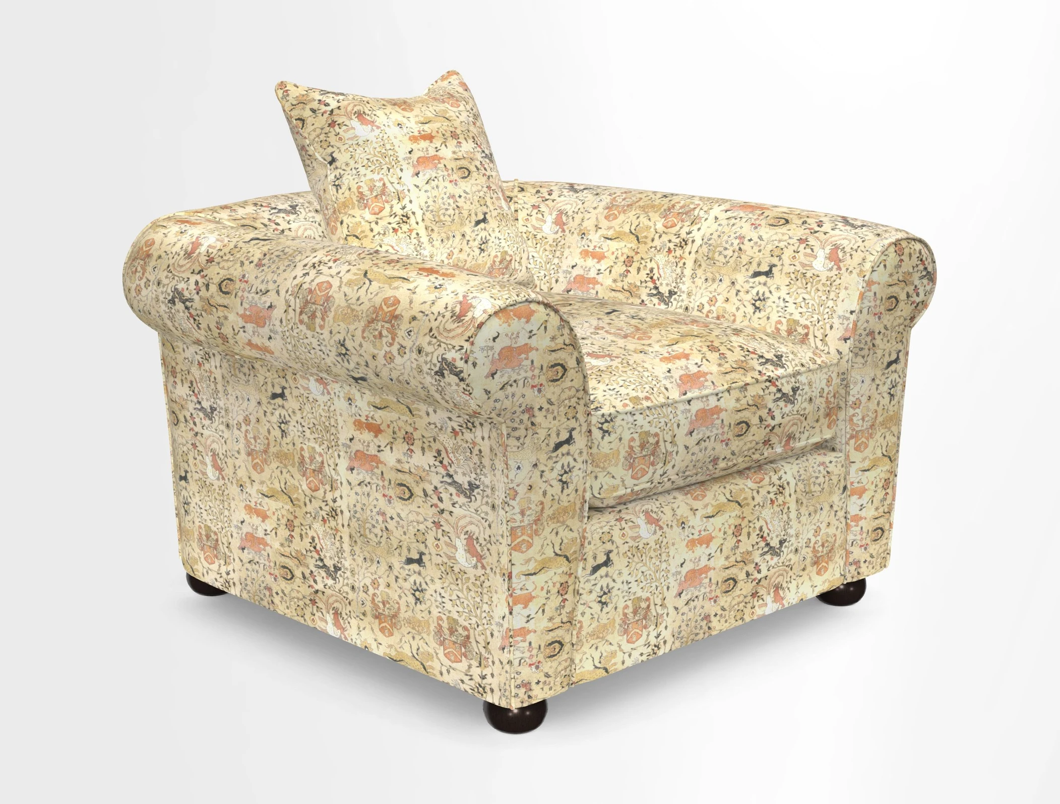 Lewes Chair in Two Tone Plain Biscuit