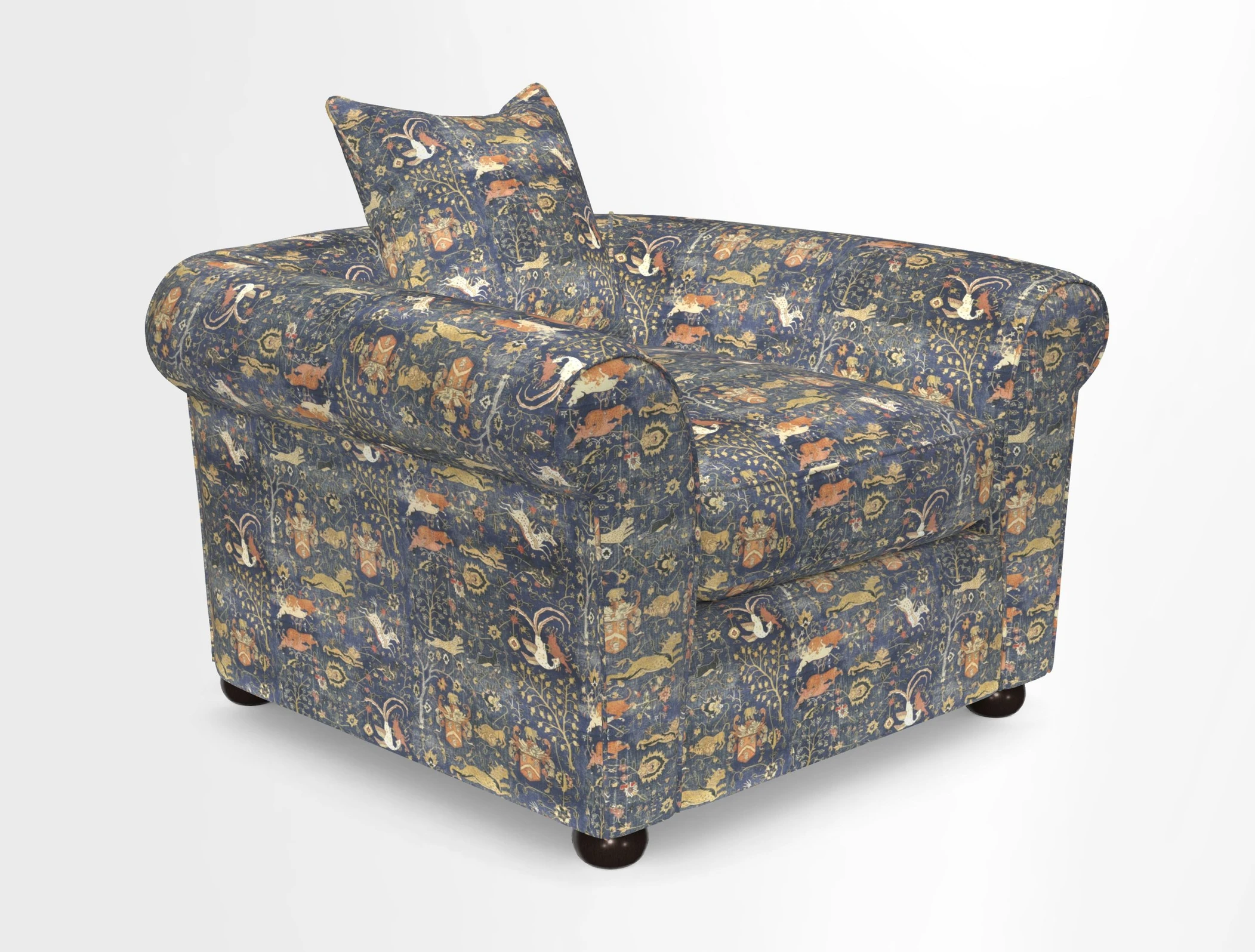 Lewes Chair in Two Tone Plain Biscuit
