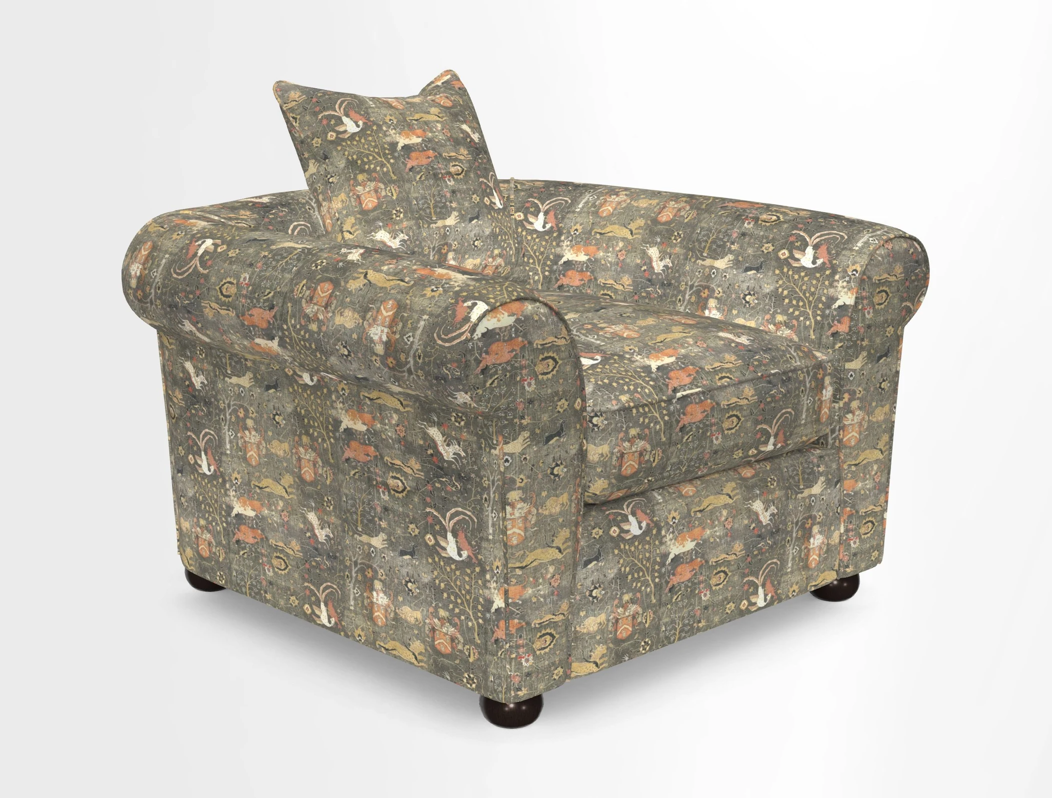 Lewes Chair in Two Tone Plain Biscuit