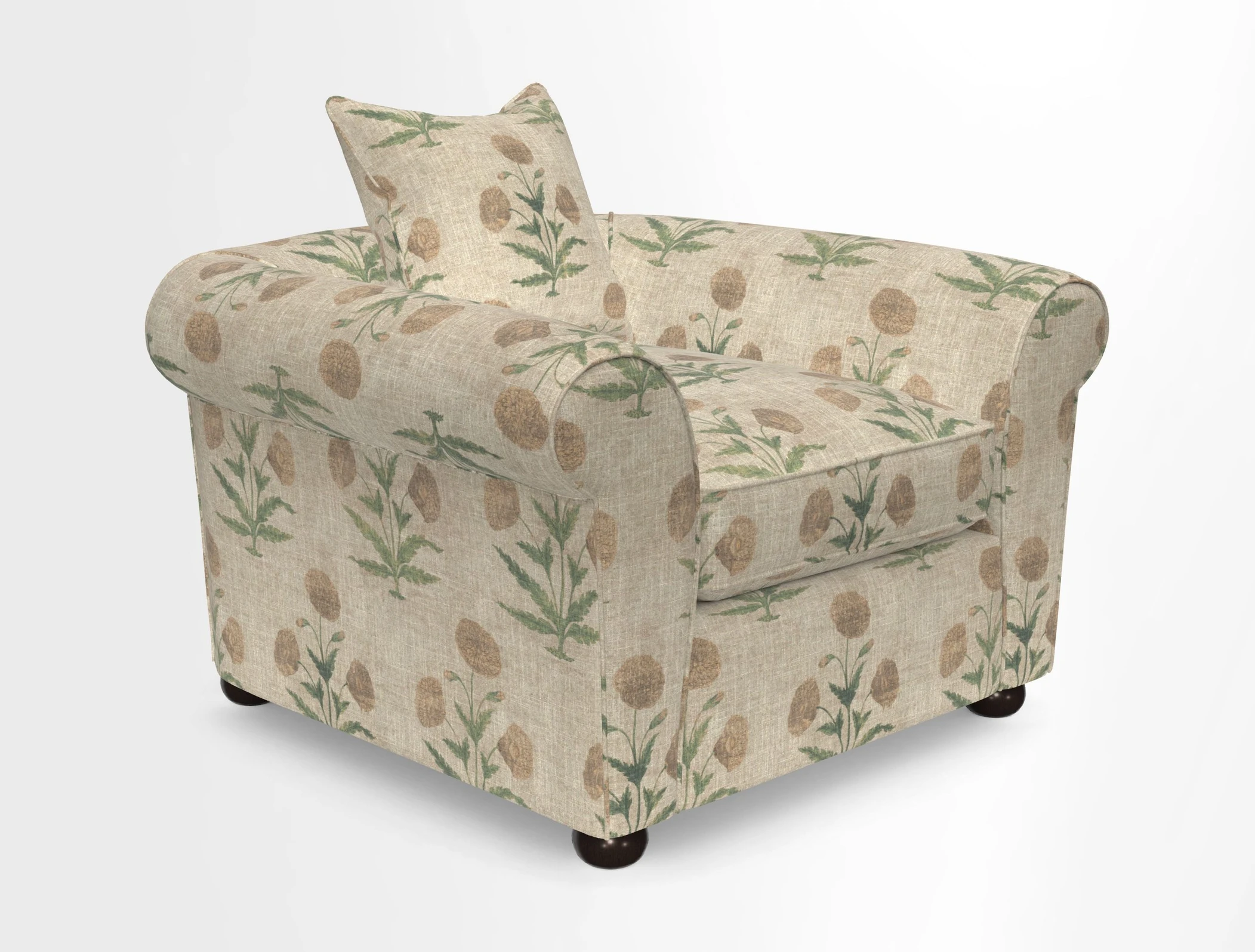 Lewes Chair in Two Tone Plain Biscuit