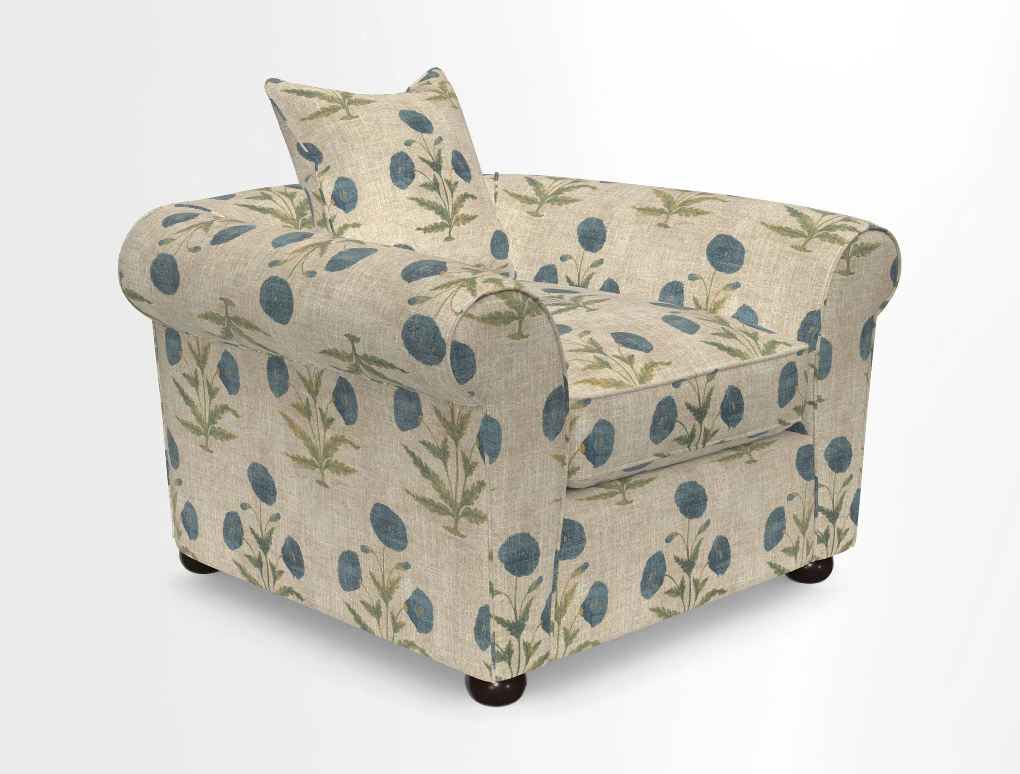 Lewes Chair in Two Tone Plain Biscuit