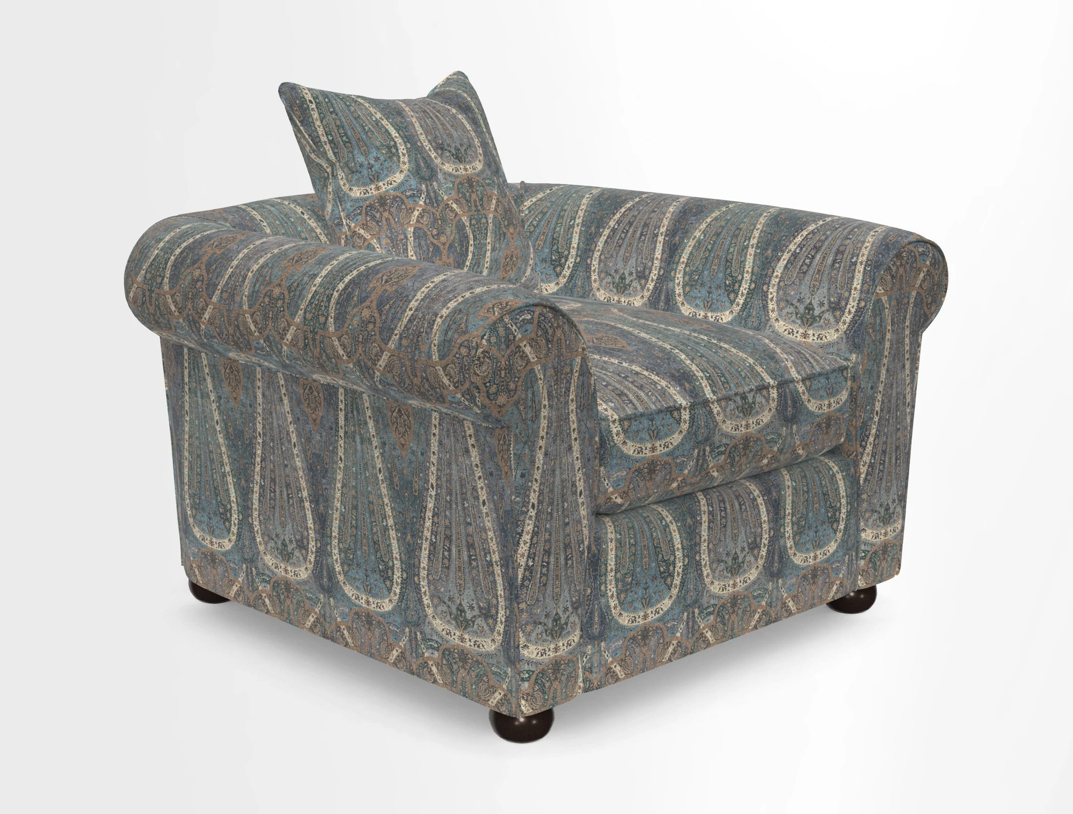 Lewes Chair in Two Tone Plain Biscuit