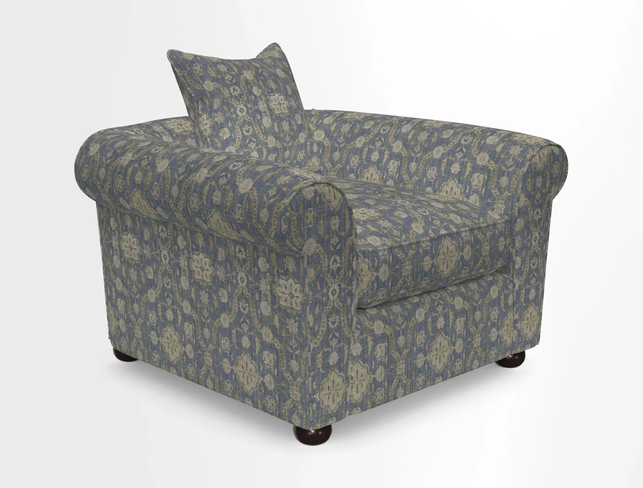 Lewes Chair in Two Tone Plain Biscuit