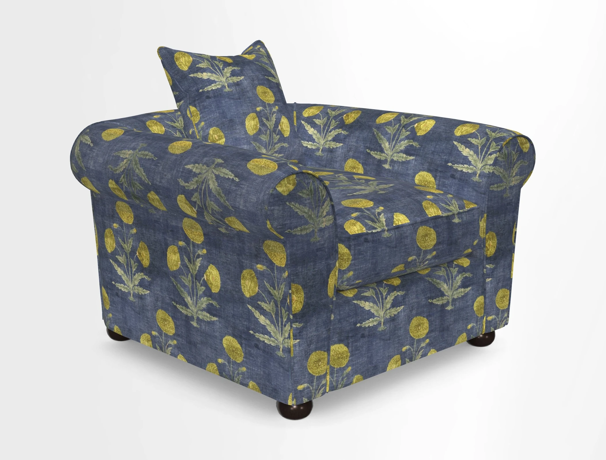 Lewes Chair in Two Tone Plain Biscuit