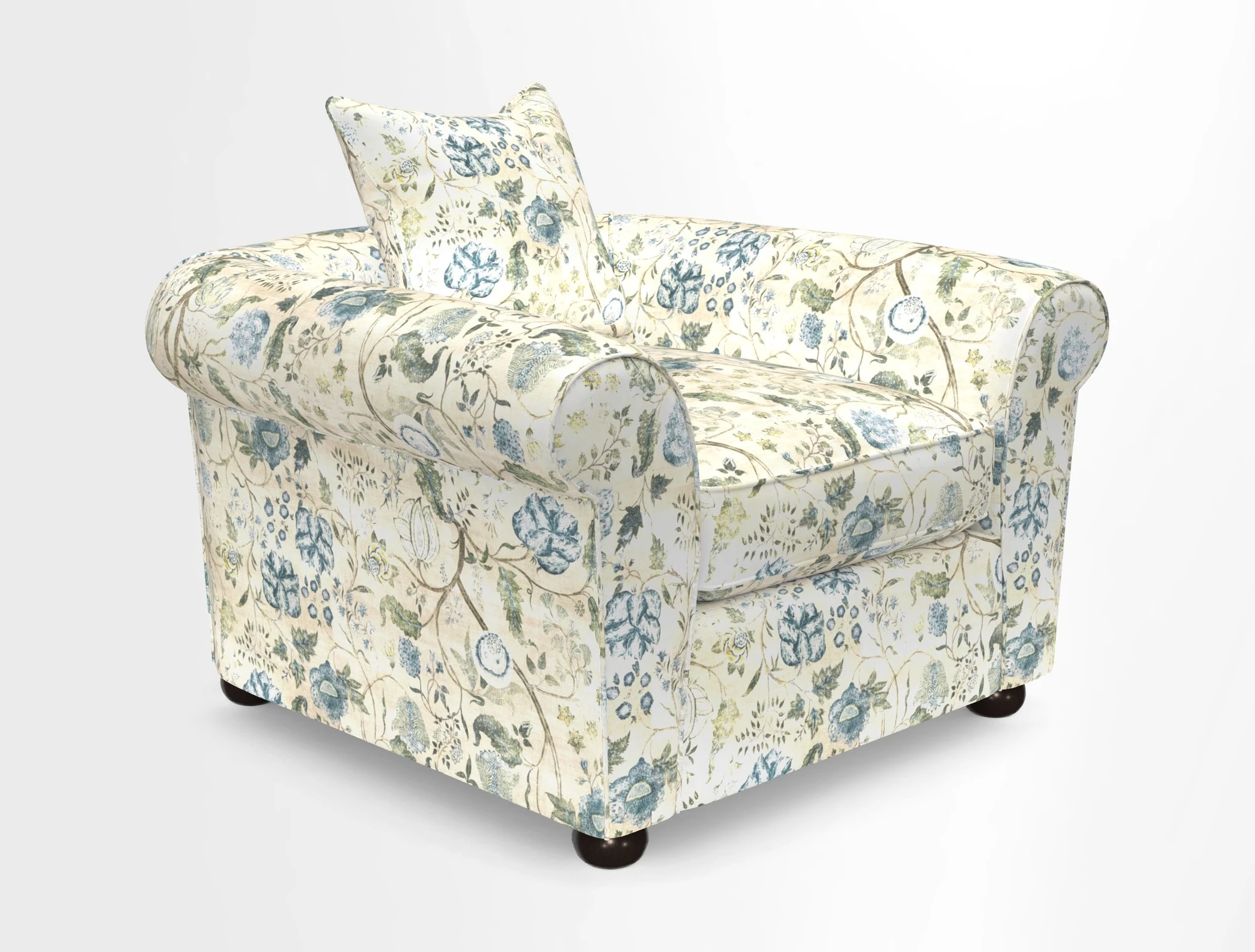 Lewes Chair in Two Tone Plain Biscuit