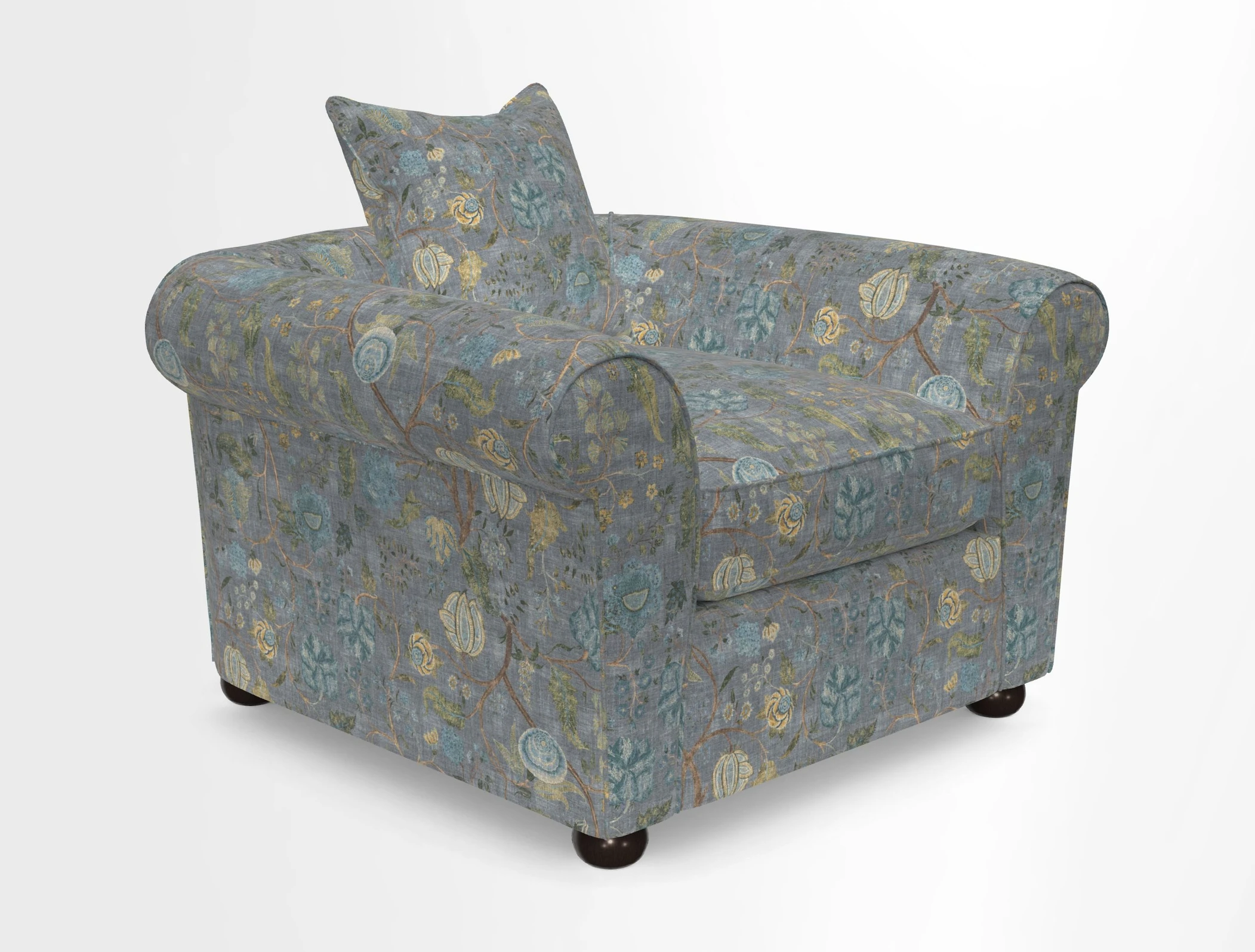 Lewes Chair in Two Tone Plain Biscuit