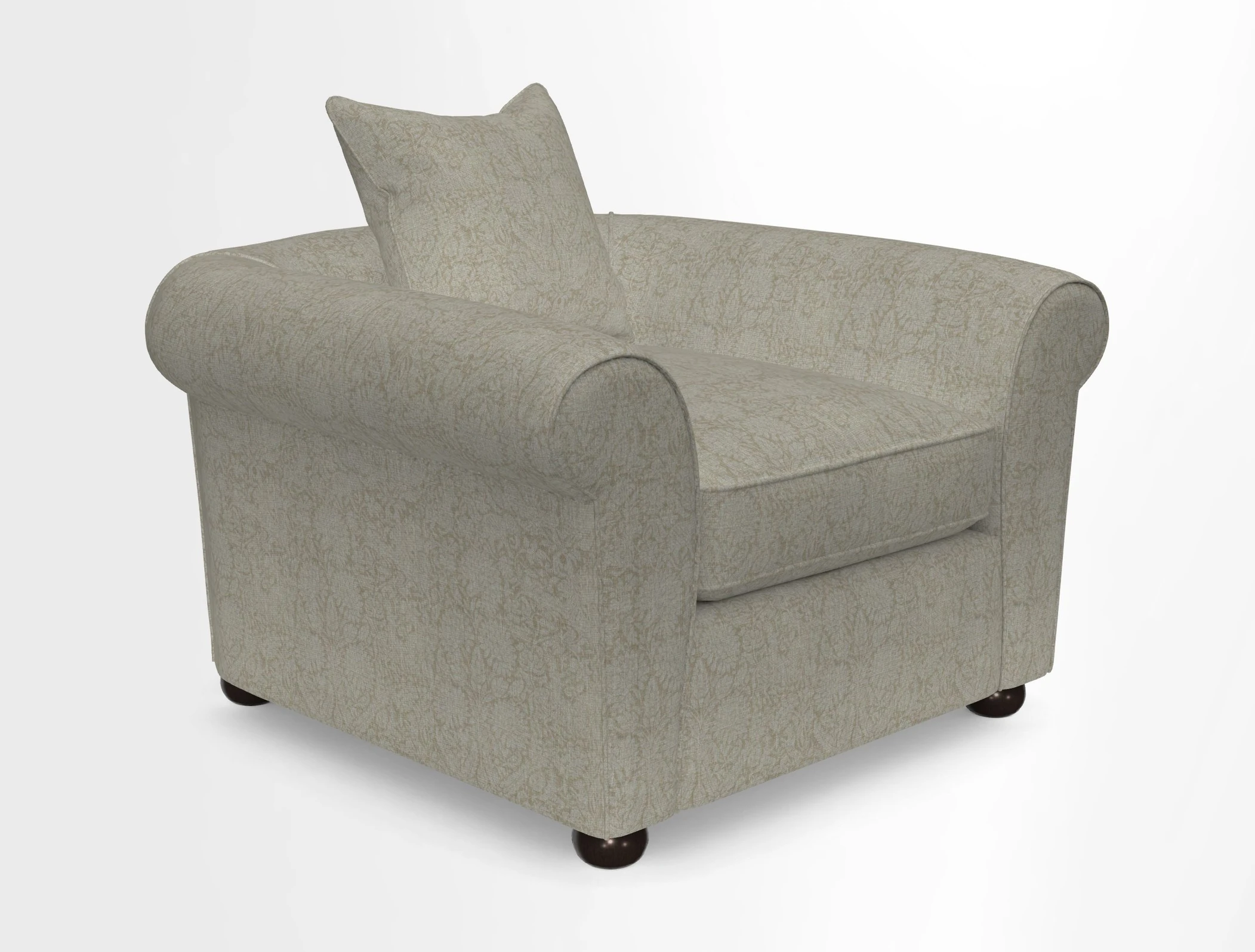 Lewes Chair in Two Tone Plain Biscuit