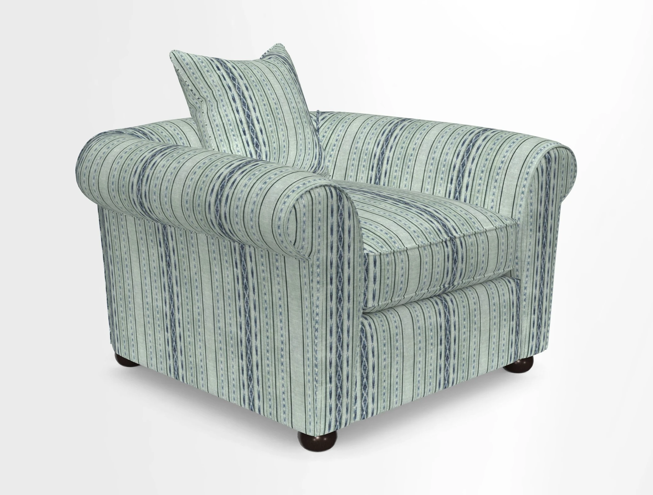 Lewes Chair in Two Tone Plain Biscuit