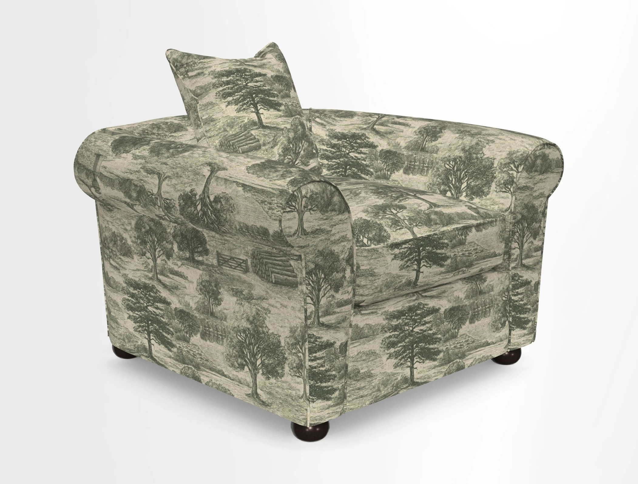 Lewes Chair in Two Tone Plain Biscuit