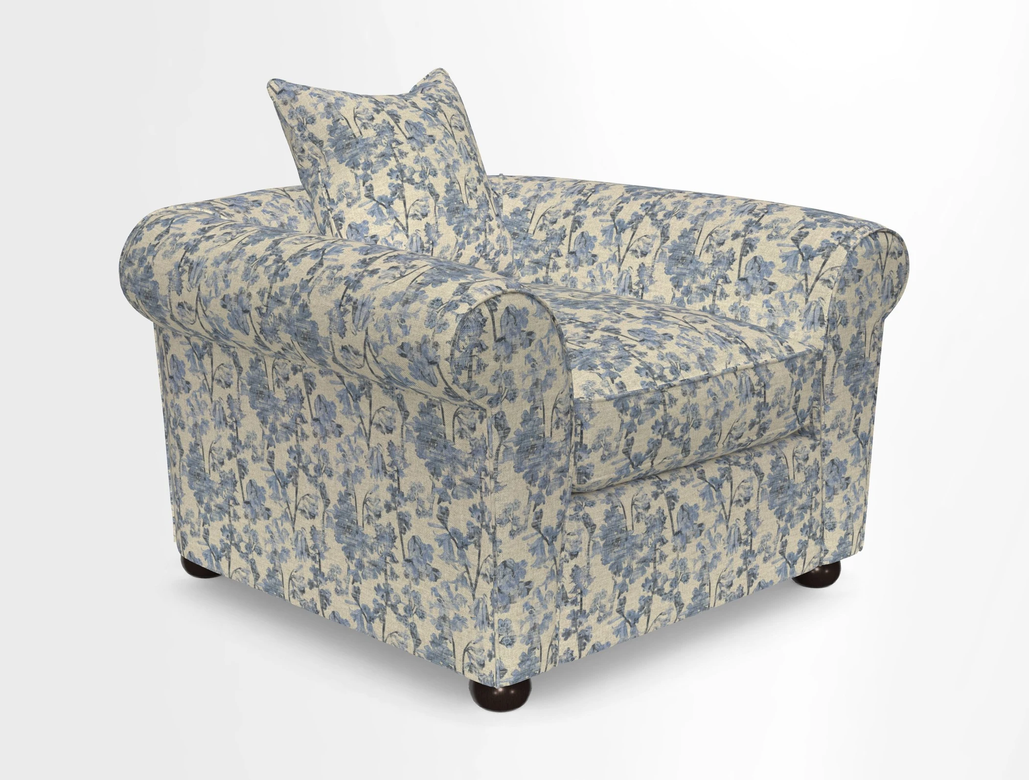 Lewes Chair in Two Tone Plain Biscuit