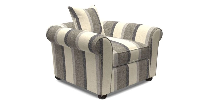 Lewes Chair in Two Tone Plain Biscuit