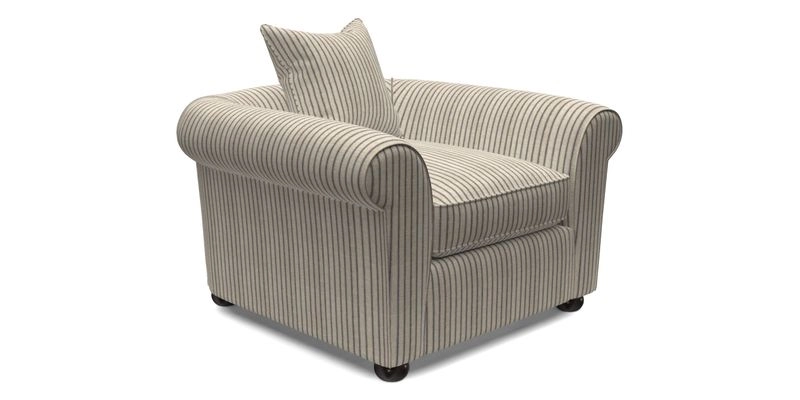 Lewes Chair in Two Tone Plain Biscuit