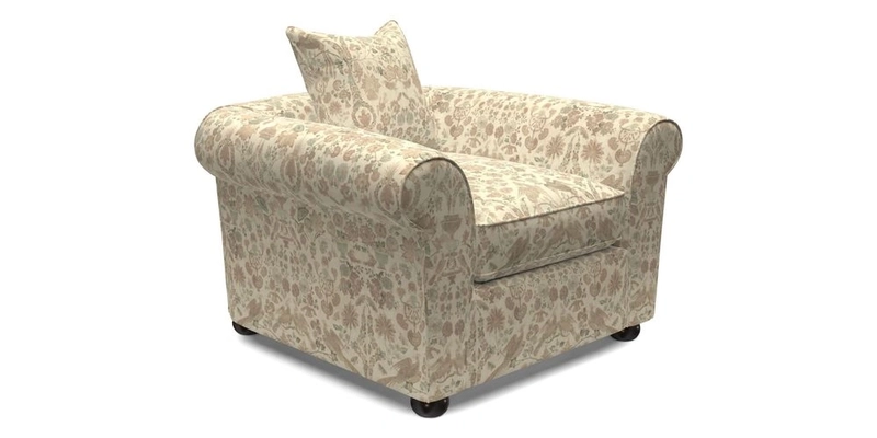 Lewes Chair in Two Tone Plain Biscuit