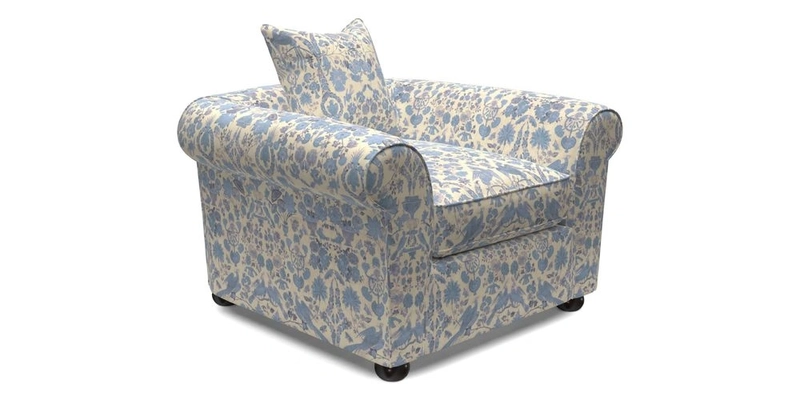 Lewes Chair in Two Tone Plain Biscuit