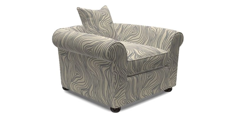 Lewes Chair in Two Tone Plain Biscuit