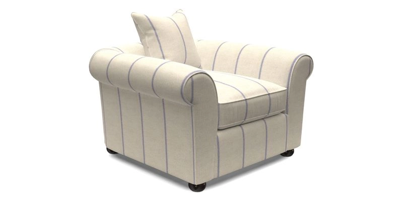 Lewes Chair in Two Tone Plain Biscuit