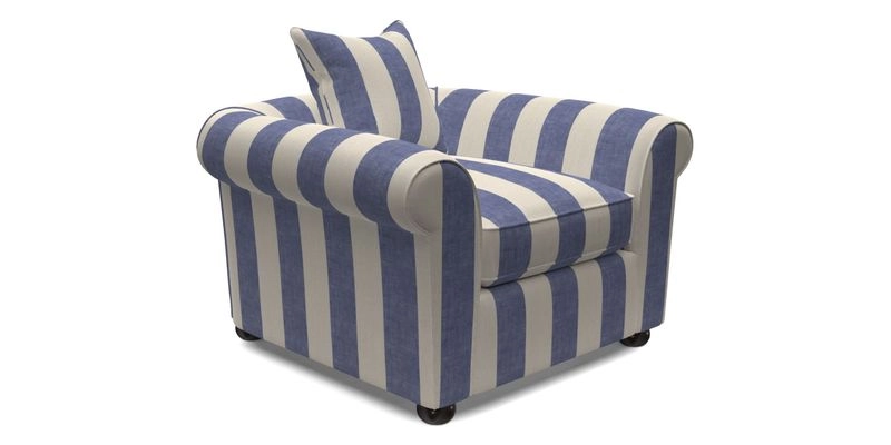 Lewes Chair in Two Tone Plain Biscuit