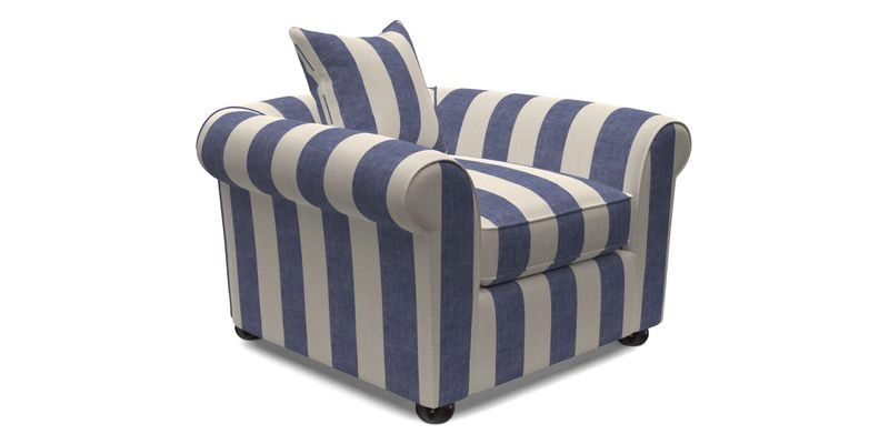 Lewes Chair in Two Tone Plain Biscuit