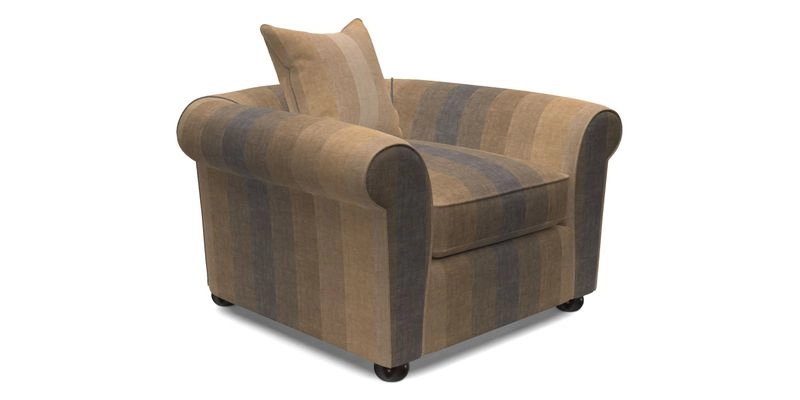 Lewes Chair in Two Tone Plain Biscuit