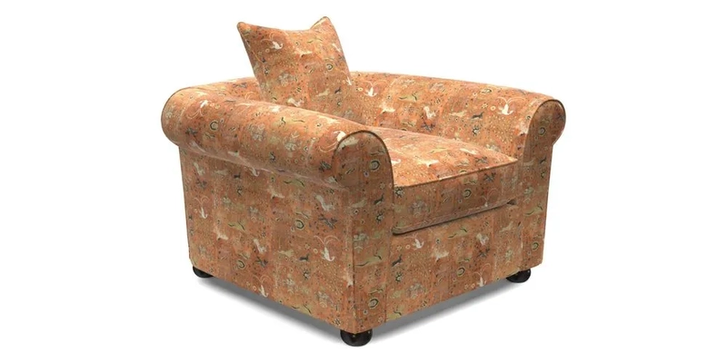 Lewes Chair in Two Tone Plain Biscuit