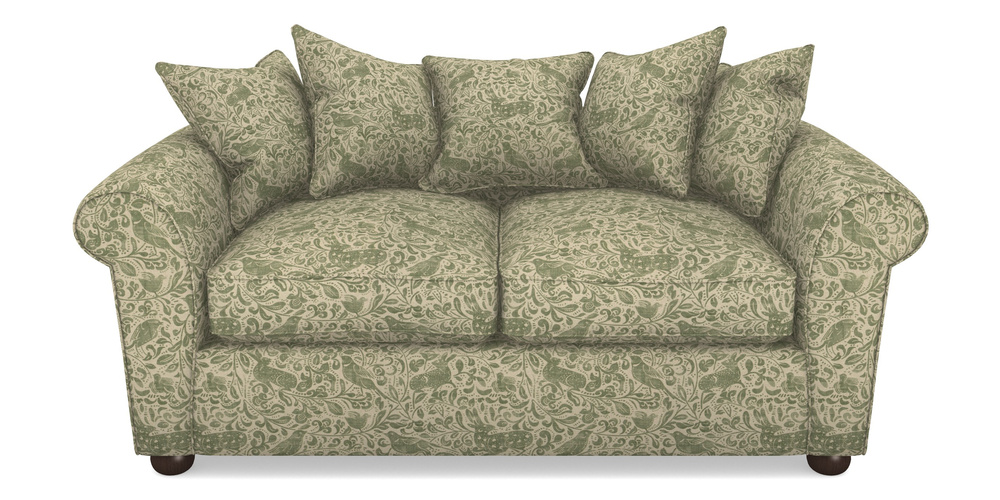 Product photograph of Lewes 3 Seater Sofa In V A Drawn From Nature - Bird And Rabbit - Light Green from Sofas and Stuff Limited