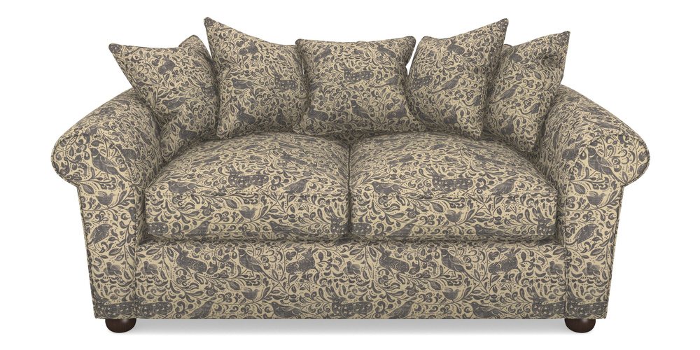 Product photograph of Lewes 3 Seater Sofa In V A Drawn From Nature - Bird And Rabbit - Navy from Sofas and Stuff Limited