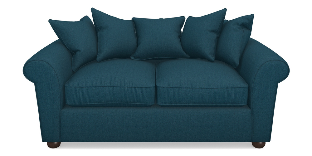 Product photograph of Lewes 3 Seater Sofa In Plain Linen Cotton - Ink Pot from Sofas and Stuff Limited
