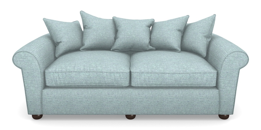 Product photograph of Lewes 4 Seater Sofa In Aqua Clean Hove - Duck Egg from Sofas and Stuff Limited