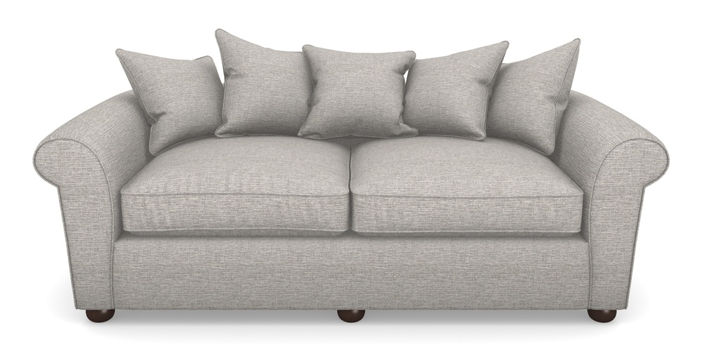 Product photograph of Lewes 4 Seater Sofa In Aqua Clean Hove - Grey from Sofas and Stuff Limited