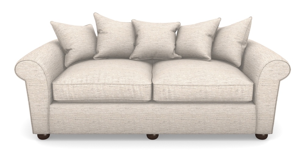 Product photograph of Lewes 4 Seater Sofa In Aqua Clean Hove - Oatmeal from Sofas and Stuff Limited