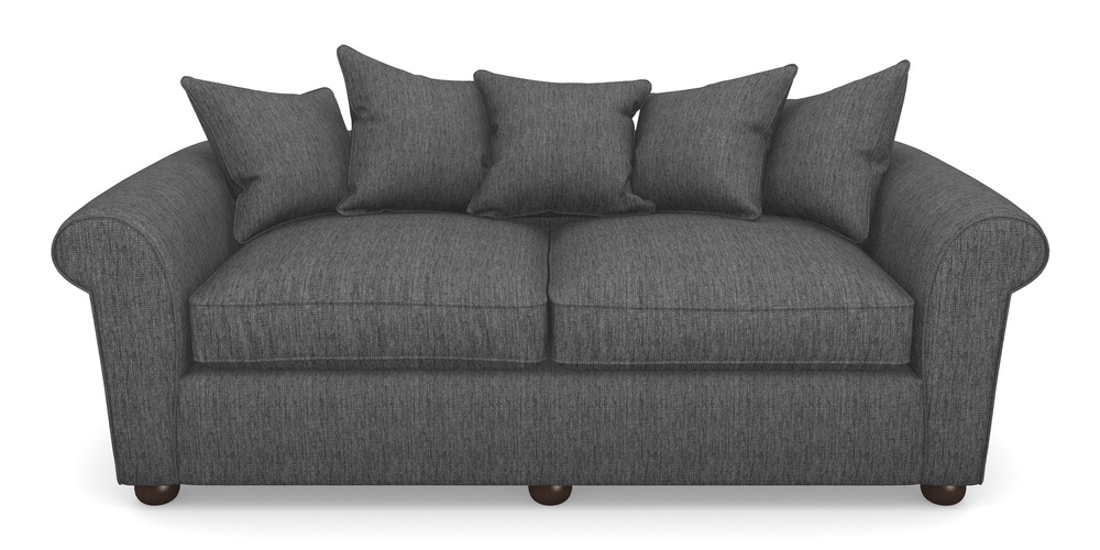 Product photograph of Lewes 4 Seater Sofa In Aqua Clean Tenby - Slate from Sofas and Stuff Limited