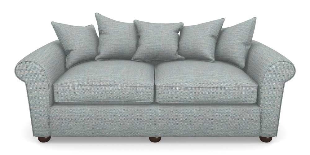 Product photograph of Lewes 4 Seater Sofa In Basket Weave - Blue from Sofas and Stuff Limited