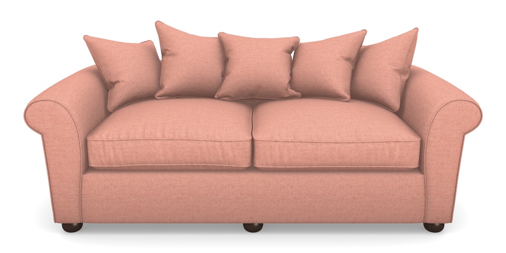 Product photograph of Lewes 4 Seater Sofa In Basket Weave - Peony from Sofas and Stuff Limited