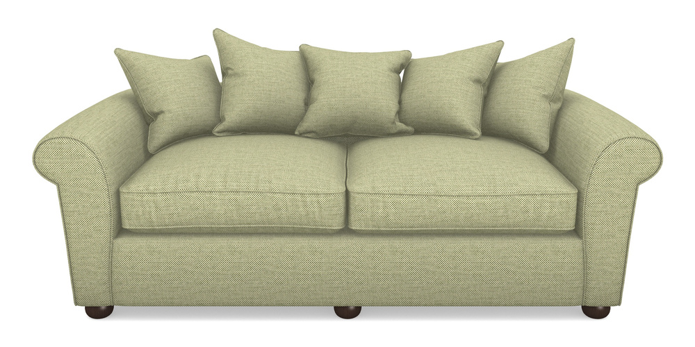 Product photograph of Lewes 4 Seater Sofa In Basket Weave - Sage from Sofas and Stuff Limited