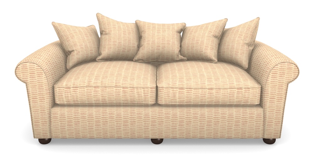 Product photograph of Lewes 4 Seater Sofa In Cloth 18 - Daub - Flamingo from Sofas and Stuff Limited