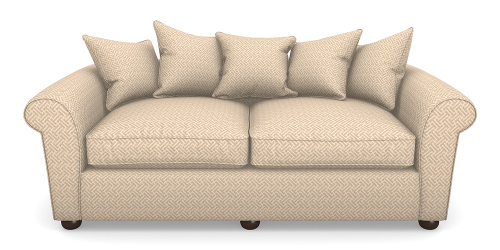 Product photograph of Lewes 4 Seater Sofa In Cloth 18 - Key - Berry from Sofas and Stuff Limited