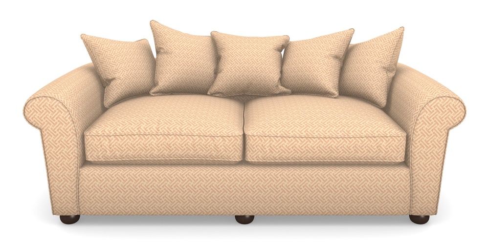 Product photograph of Lewes 4 Seater Sofa In Cloth 18 - Key - Flamingo from Sofas and Stuff Limited