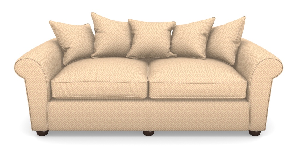 Product photograph of Lewes 4 Seater Sofa In Cloth 18 - Key - Rose from Sofas and Stuff Limited