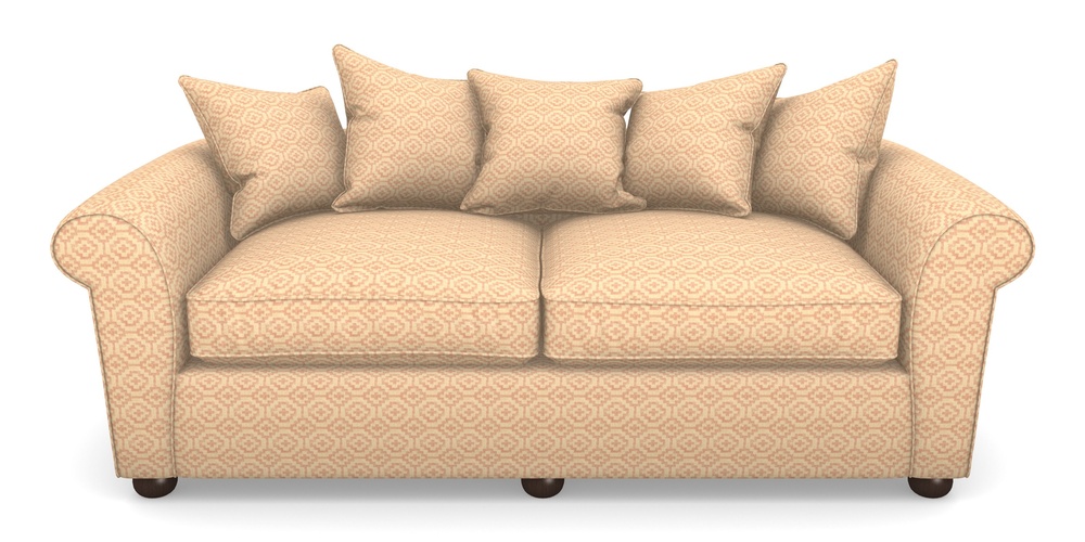 Product photograph of Lewes 4 Seater Sofa In Cloth 18 - Tile - Flamingo from Sofas and Stuff Limited