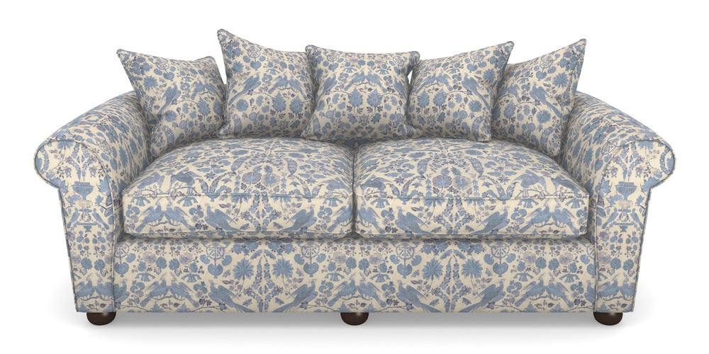 Product photograph of Lewes 4 Seater Sofa In V A Brompton Collection - Coromandel - Morning Blue from Sofas and Stuff Limited