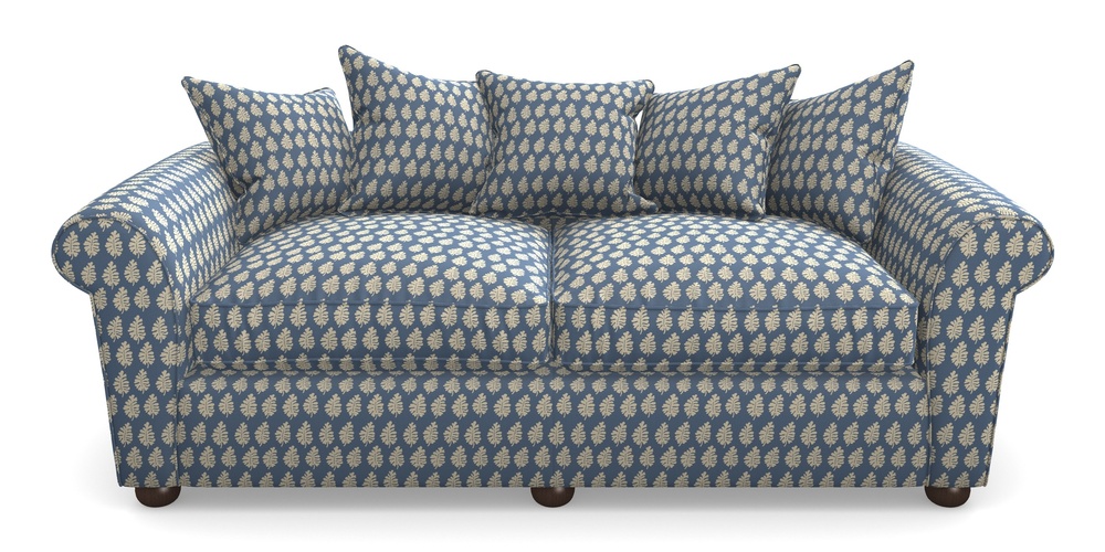 Product photograph of Lewes 4 Seater Sofa In Cloth 21 - Oak Leaf - Bilberry from Sofas and Stuff Limited