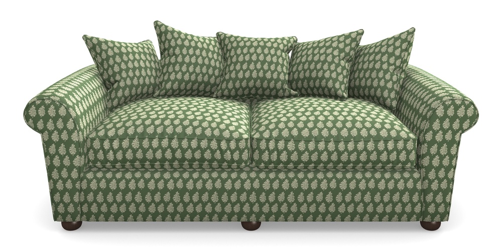 Product photograph of Lewes 4 Seater Sofa In Cloth 21 - Oak Leaf - Forest from Sofas and Stuff Limited