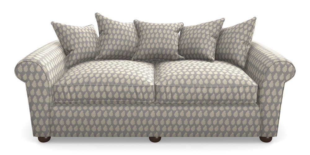 Product photograph of Lewes 4 Seater Sofa In Cloth 21 - Oak Leaf - Magnesium from Sofas and Stuff Limited