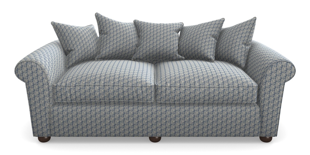 Product photograph of Lewes 4 Seater Sofa In Cloth 21 - Spring Twig - Bilberry from Sofas and Stuff Limited