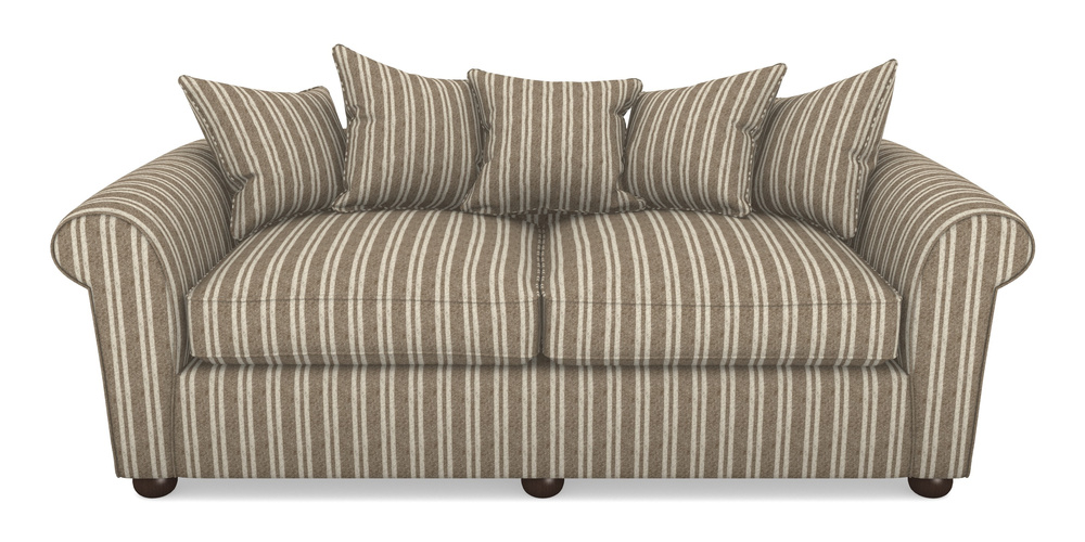 Product photograph of Lewes 4 Seater Sofa In Cloth 22 - Barcode - Peat from Sofas and Stuff Limited