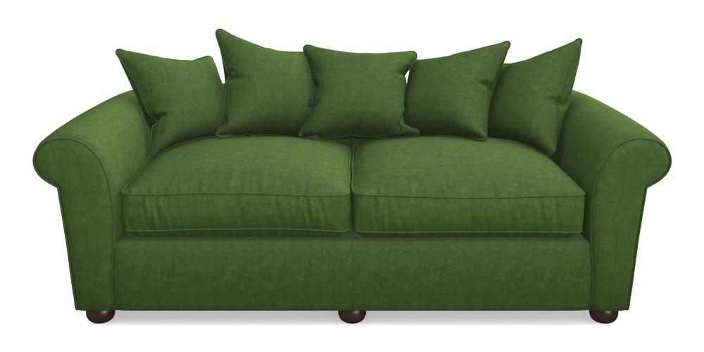 Product photograph of Lewes 4 Seater Sofa In Clever Tough And Eco Velvet - Shamrock from Sofas and Stuff Limited