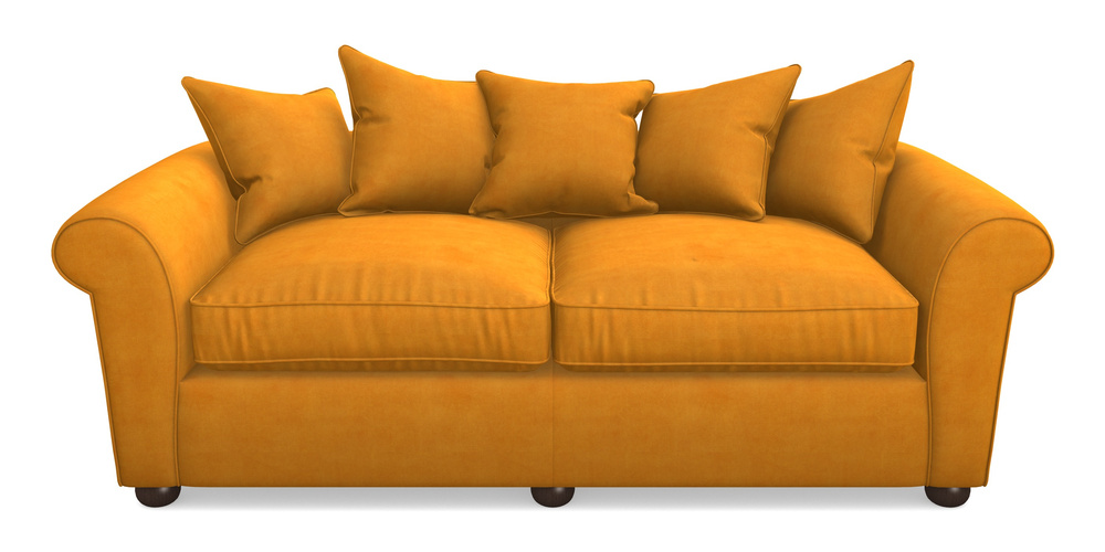 Product photograph of Lewes 4 Seater Sofa In Clever Tough And Eco Velvet - Spice from Sofas and Stuff Limited