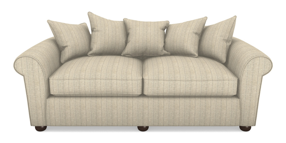 Product photograph of Lewes 4 Seater Sofa In Cloth 20 - Design 1 - Natural Herringbone from Sofas and Stuff Limited