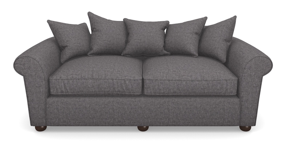 Product photograph of Lewes 4 Seater Sofa In Easy Clean Plain - Ash from Sofas and Stuff Limited